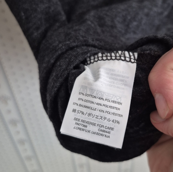 J. Crew Tie Back Low Back Ballet 3/4 Sleeve Tee - Picture 11 of 11